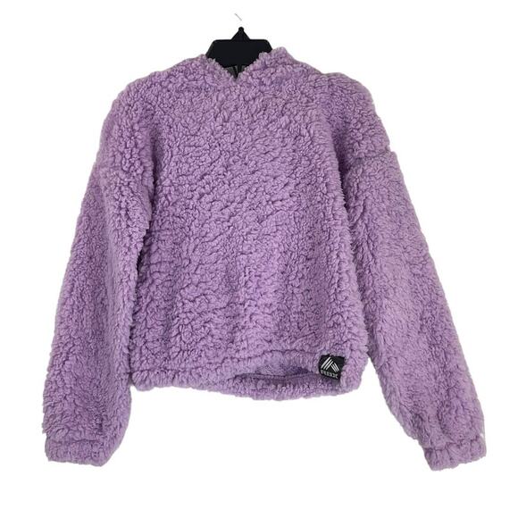 RBX Kids size M 5/6 hoodie light purple sherpa long sleeve - Picture 1 of 4
